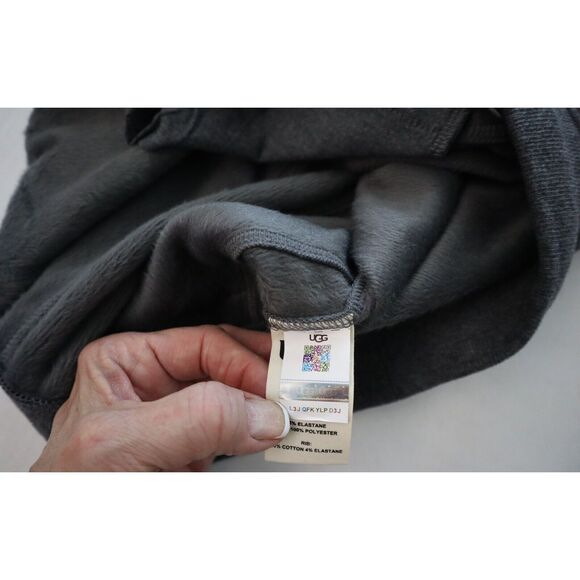 UGG 1103582 Men's Sz Large Charcoal Heather Fleece Hank Jogger Pants - Picture 4 of 11